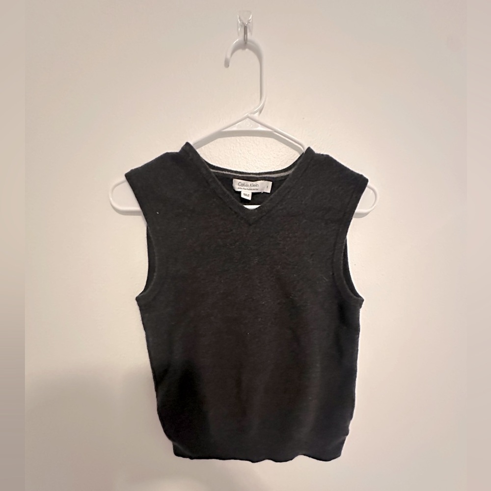 Grey Calvin Klein sweater vest
